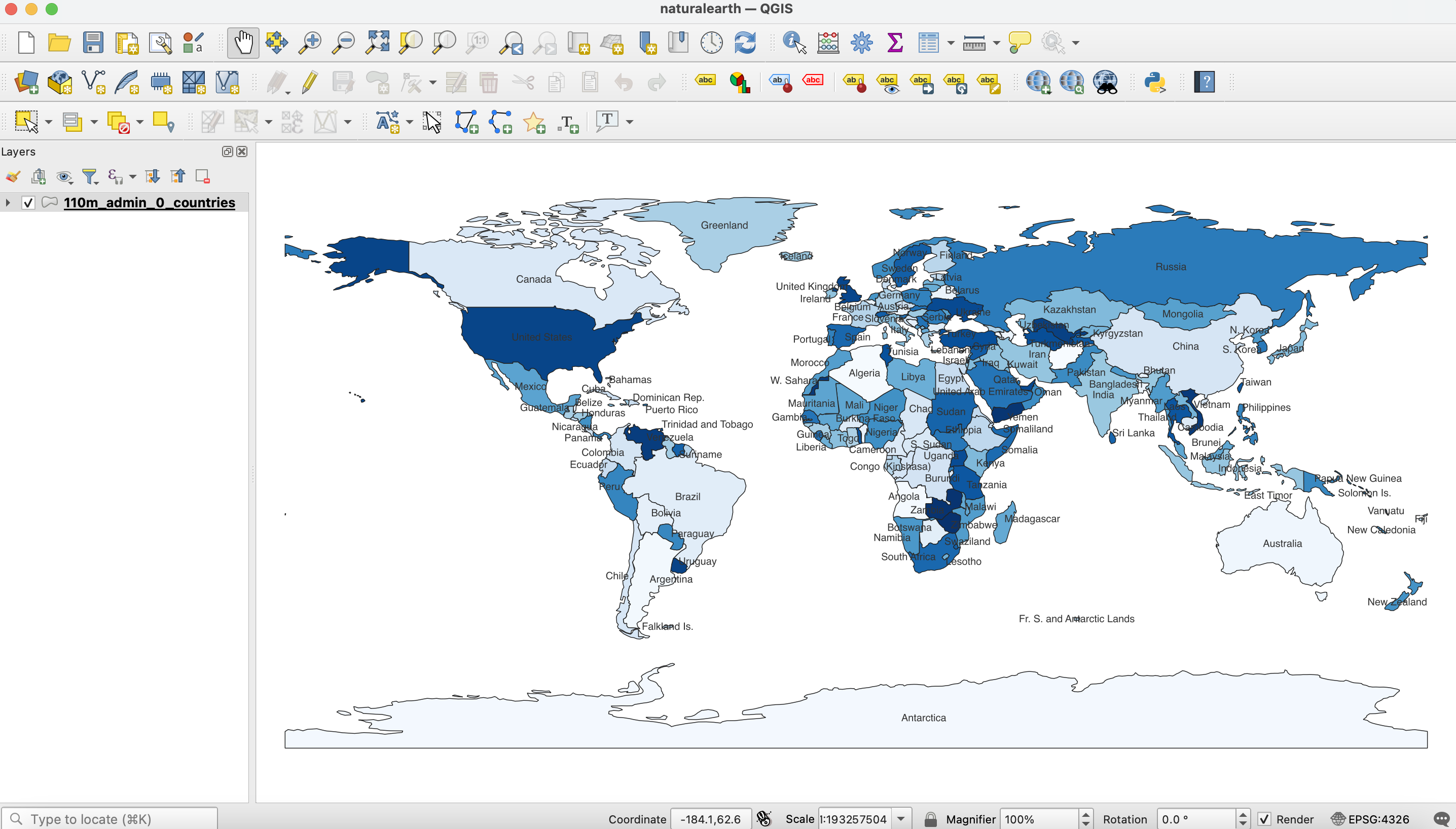 QGIS desktop GIS application